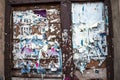 Advertising Wall in the Kazimierz District of Kracow formerly the Jewish Area of the city in Poland.